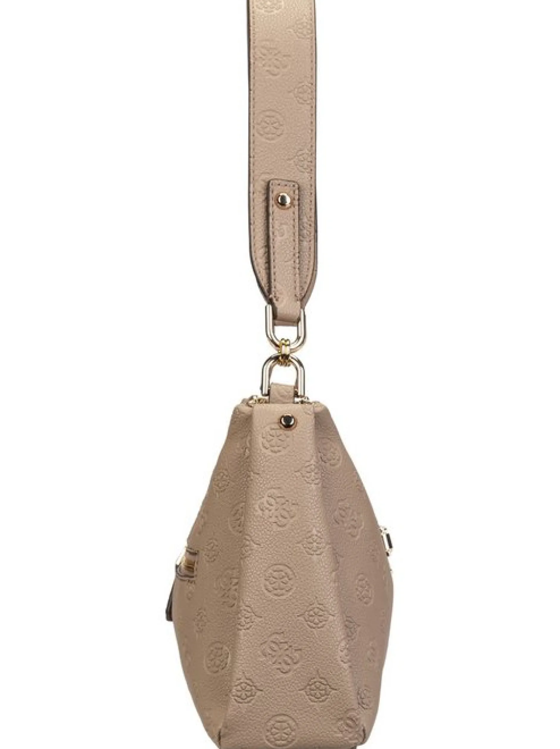 GUESS Damen Schultertasche - Anise Double Zip in grau