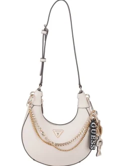 GUESS Damen Schultertasche - Davina Shoulder in beige
