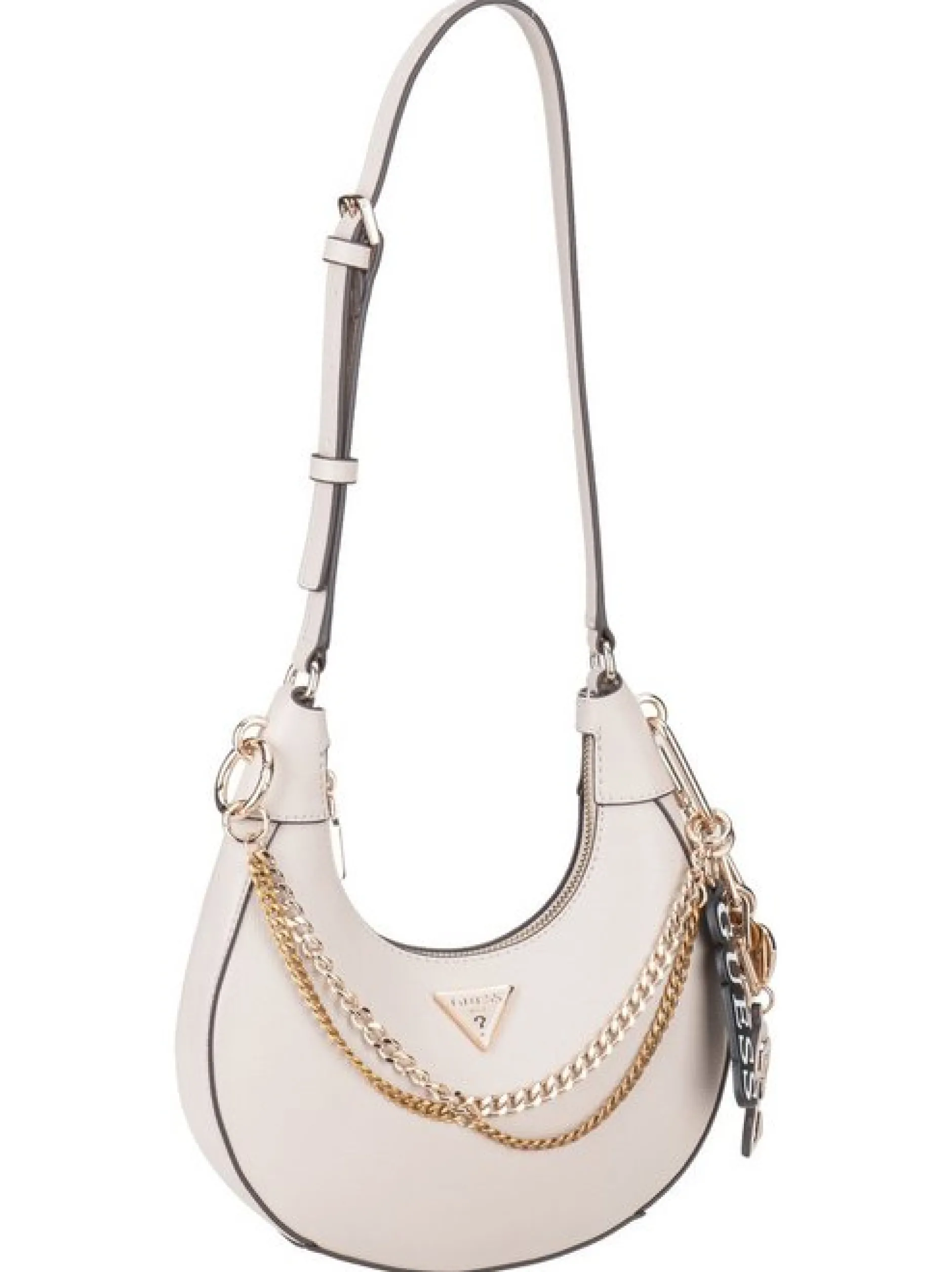 GUESS Damen Schultertasche - Davina Shoulder in beige