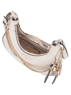 GUESS Damen Schultertasche - Davina Shoulder in beige