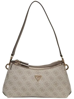 GUESS Damen Schultertasche - Noelle II 3 Comp Xbody in grau