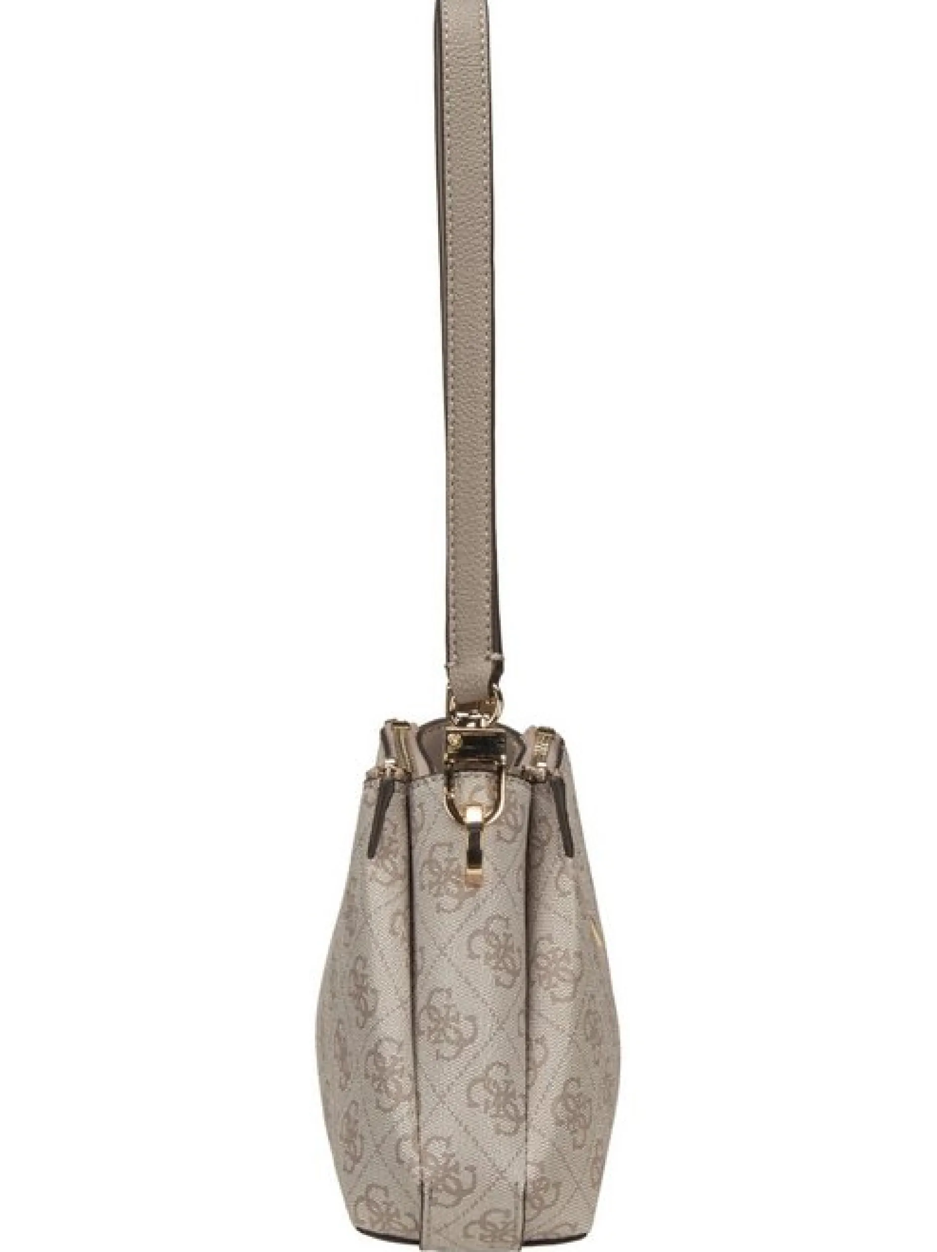 GUESS Damen Schultertasche - Noelle II 3 Comp Xbody in grau