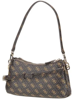 GUESS Damen Schultertasche - Noelle II 3 Comp Xbody in braun