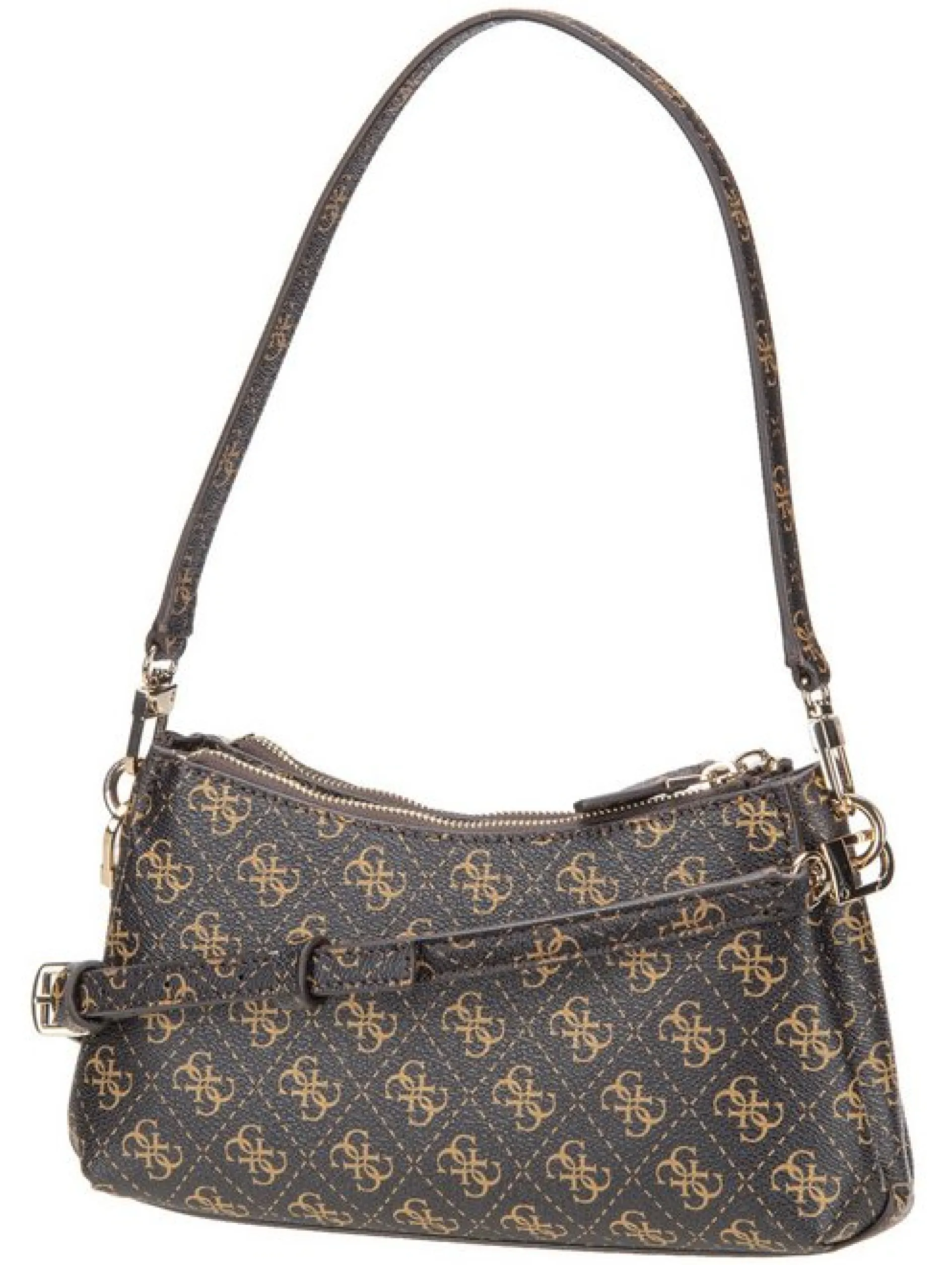 GUESS Damen Schultertasche - Noelle II 3 Comp Xbody in braun
