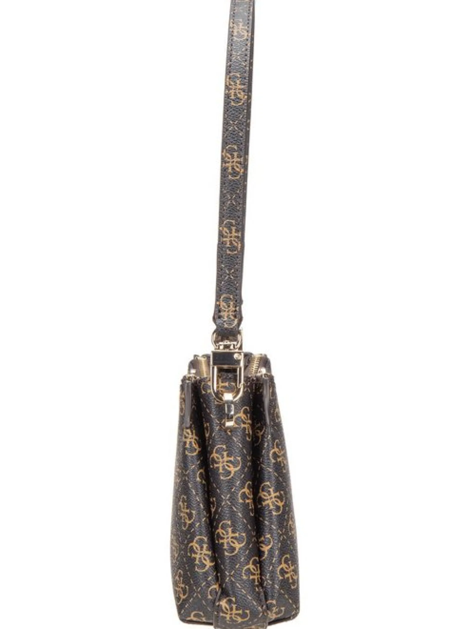 GUESS Damen Schultertasche - Noelle II 3 Comp Xbody in braun