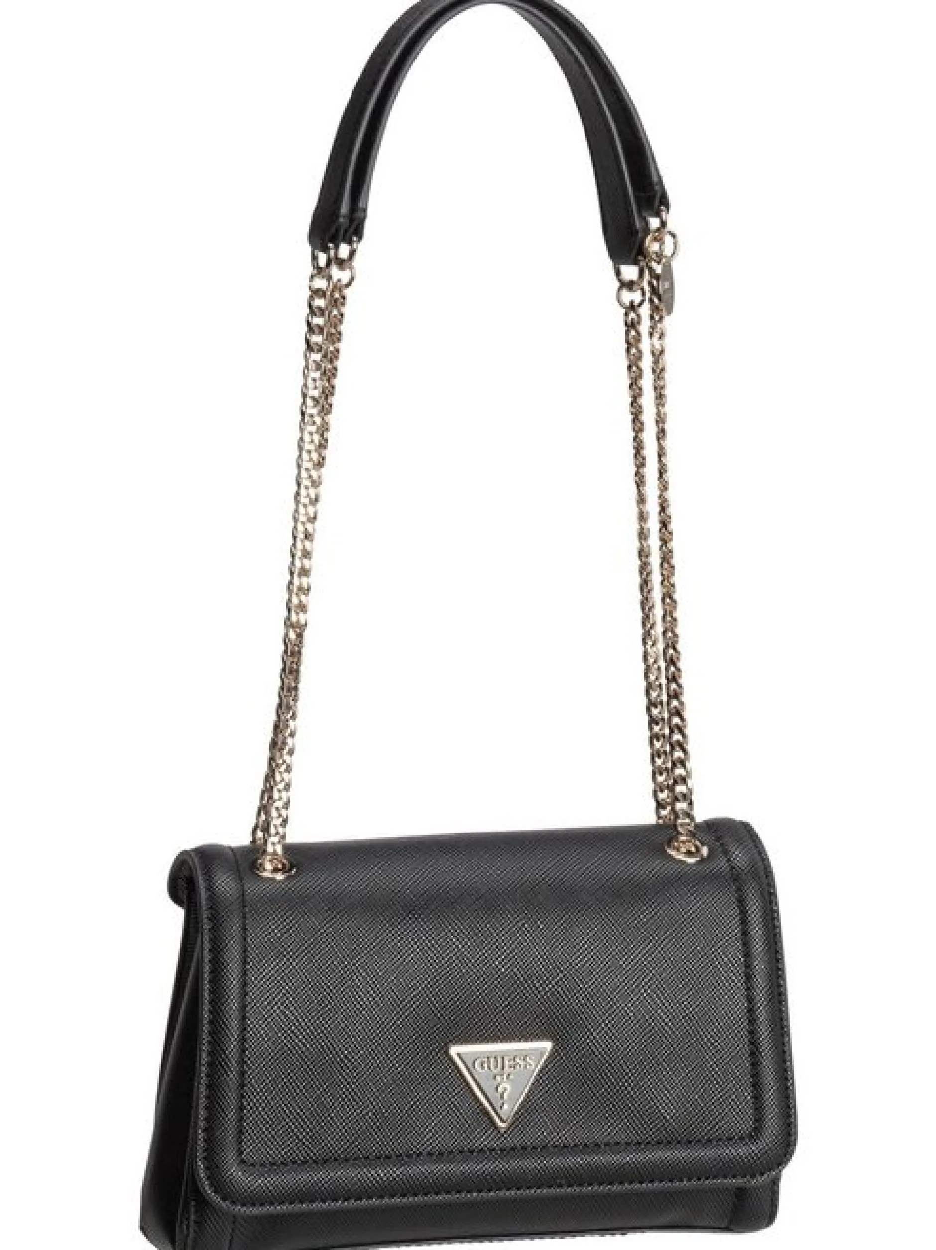 GUESS Damen Schultertasche - Noelle II Conv XBody Flap in schwarz