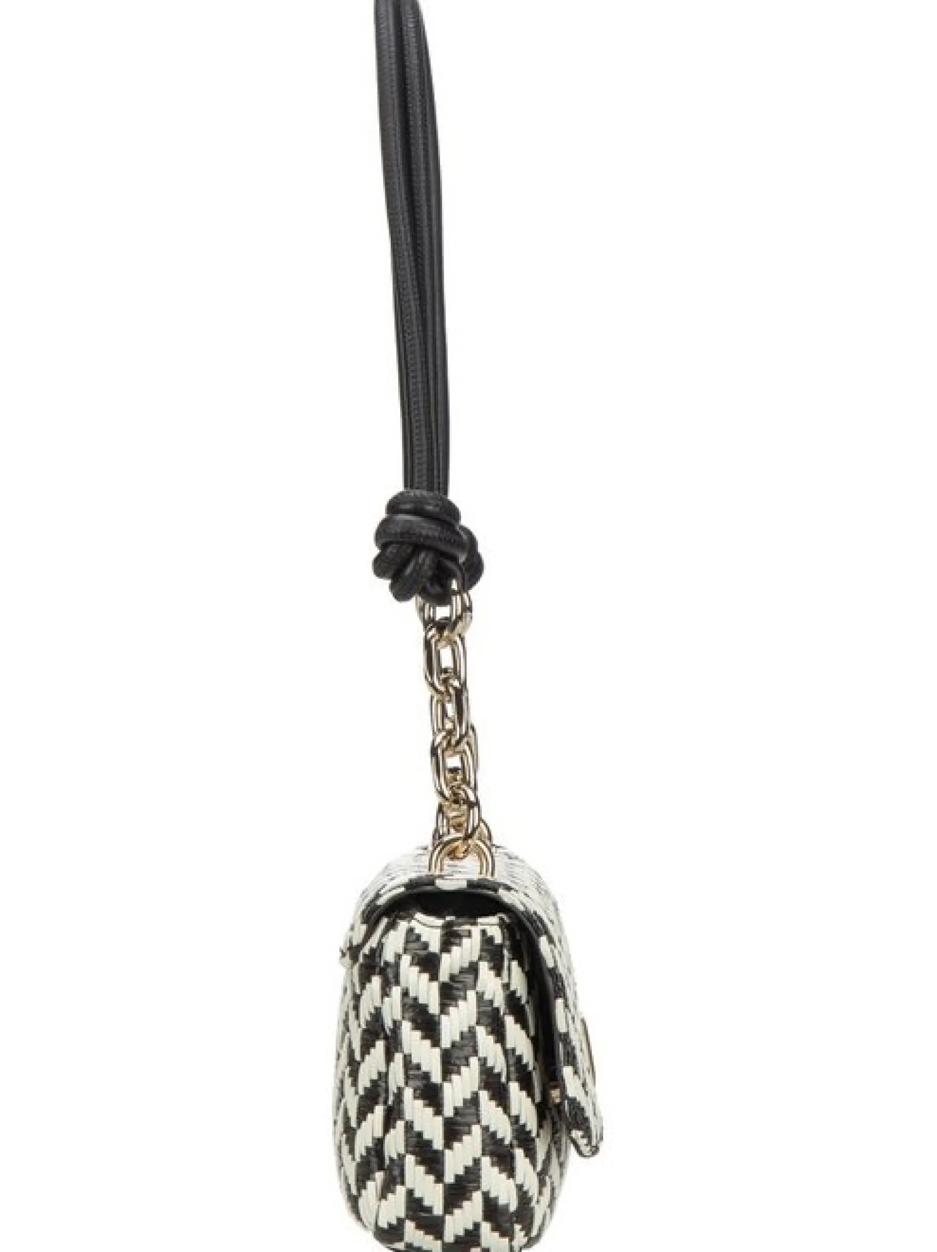 GUESS Damen Schultertasche - Tessi Flap Shoulder in schwarz