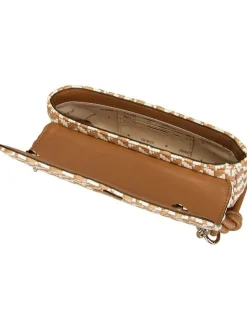 GUESS Damen Schultertasche - Tessi Flap Shoulder in cognac