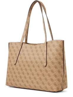 GUESS Damen Shopper - Brenton in melange taupe