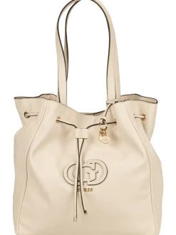 GUESS Damen Shopper - Calebra Drawstring TO in weiß