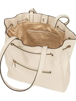 GUESS Damen Shopper - Calebra Drawstring TO in weiß