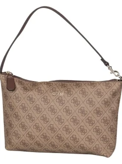 GUESS Damen Shopper - Eco Victtoria 2in1 Latte Logo/Brown in braun
