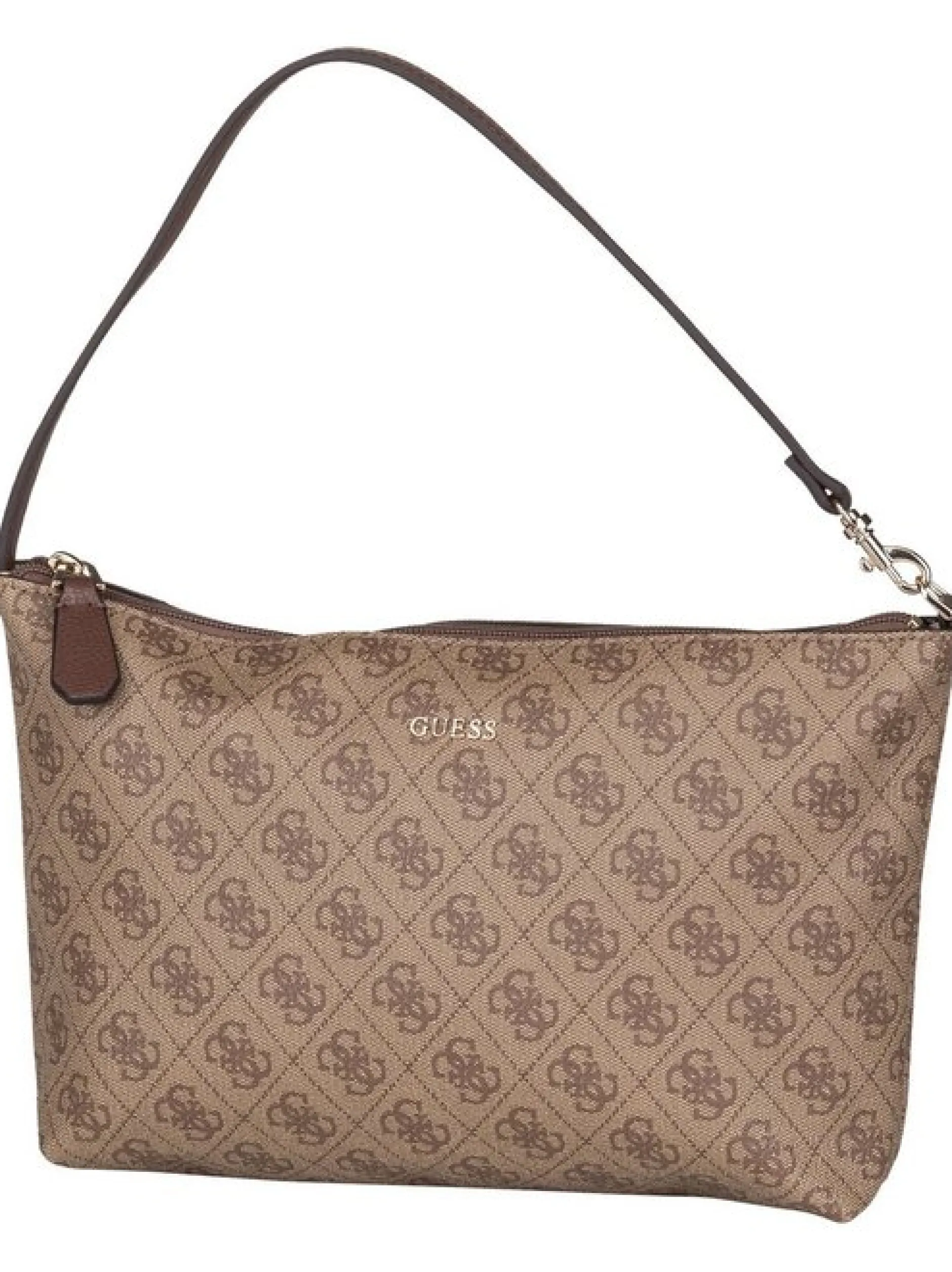 GUESS Damen Shopper - Eco Victtoria 2in1 Latte Logo/Brown in braun