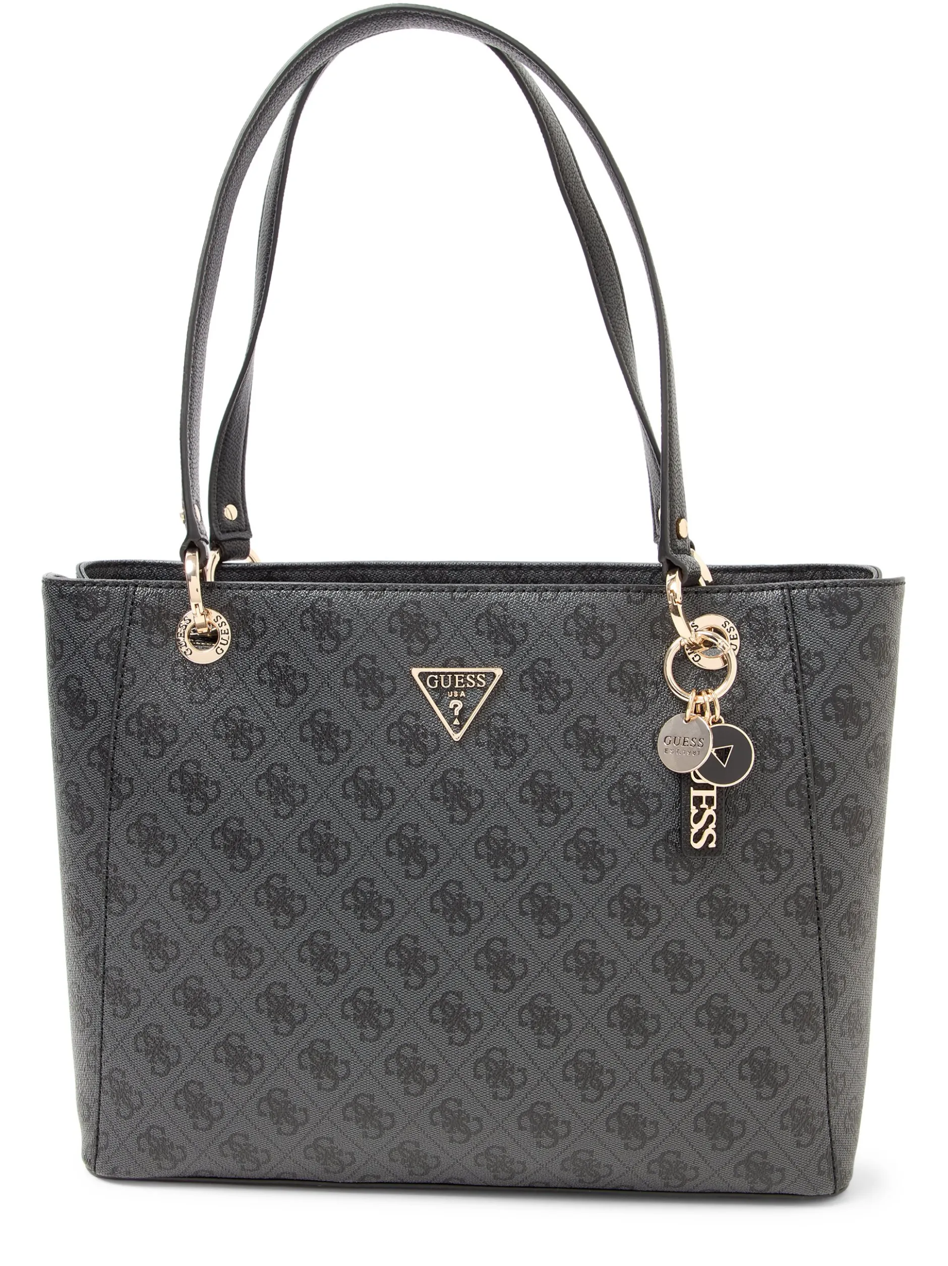 GUESS Damen Shopper - Noelle in anthrazit schwarz