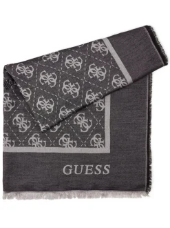 GUESS Damen Tuch in schwarz grau