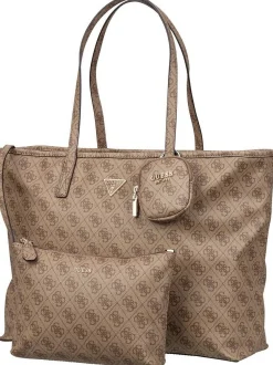 GUESS Damen, Unisex Shopper - Power Play II Large Tech TO 24240 Logo in braun