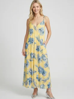 Guido Maria Kretschmer Damen Abendkleid in gelb hellblau