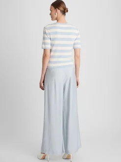 Guido Maria Kretschmer Damen T-Shirt - Maria in hellblau ecru