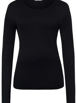 Hanro Damen Longsleeve - Ultralight in schwarz