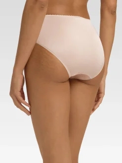 Hanro Damen Midislip - Satin Deluxe in beige