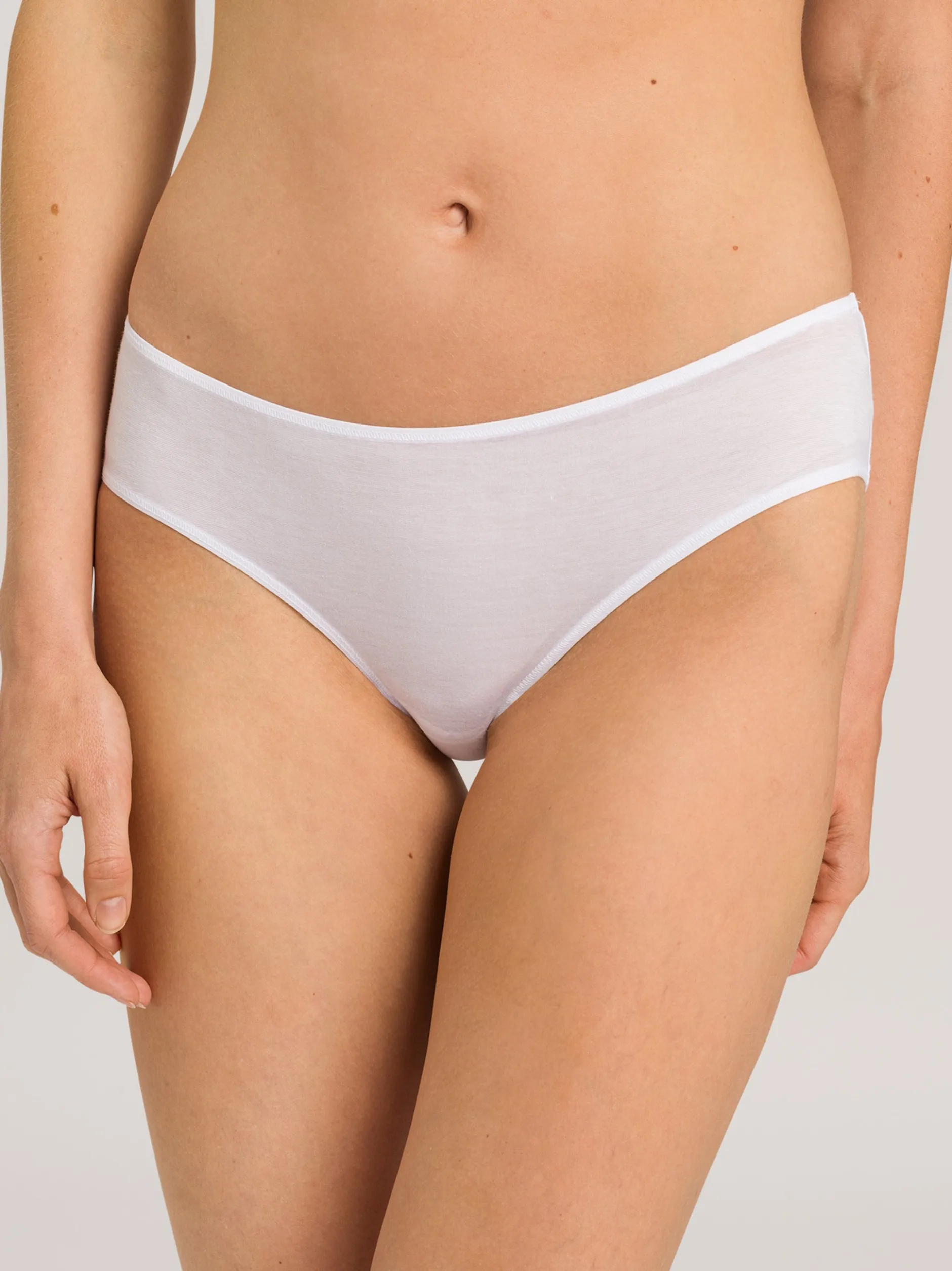 Hanro Damen Midislip - Ultralight in weiß