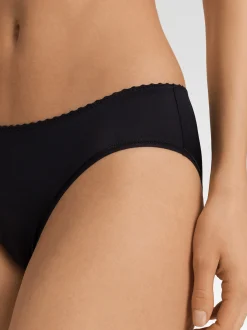 Hanro Damen Minislip - Satin Deluxe in schwarz