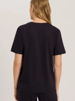 Hanro Damen T-Shirt - Natural Shirt in schwarz