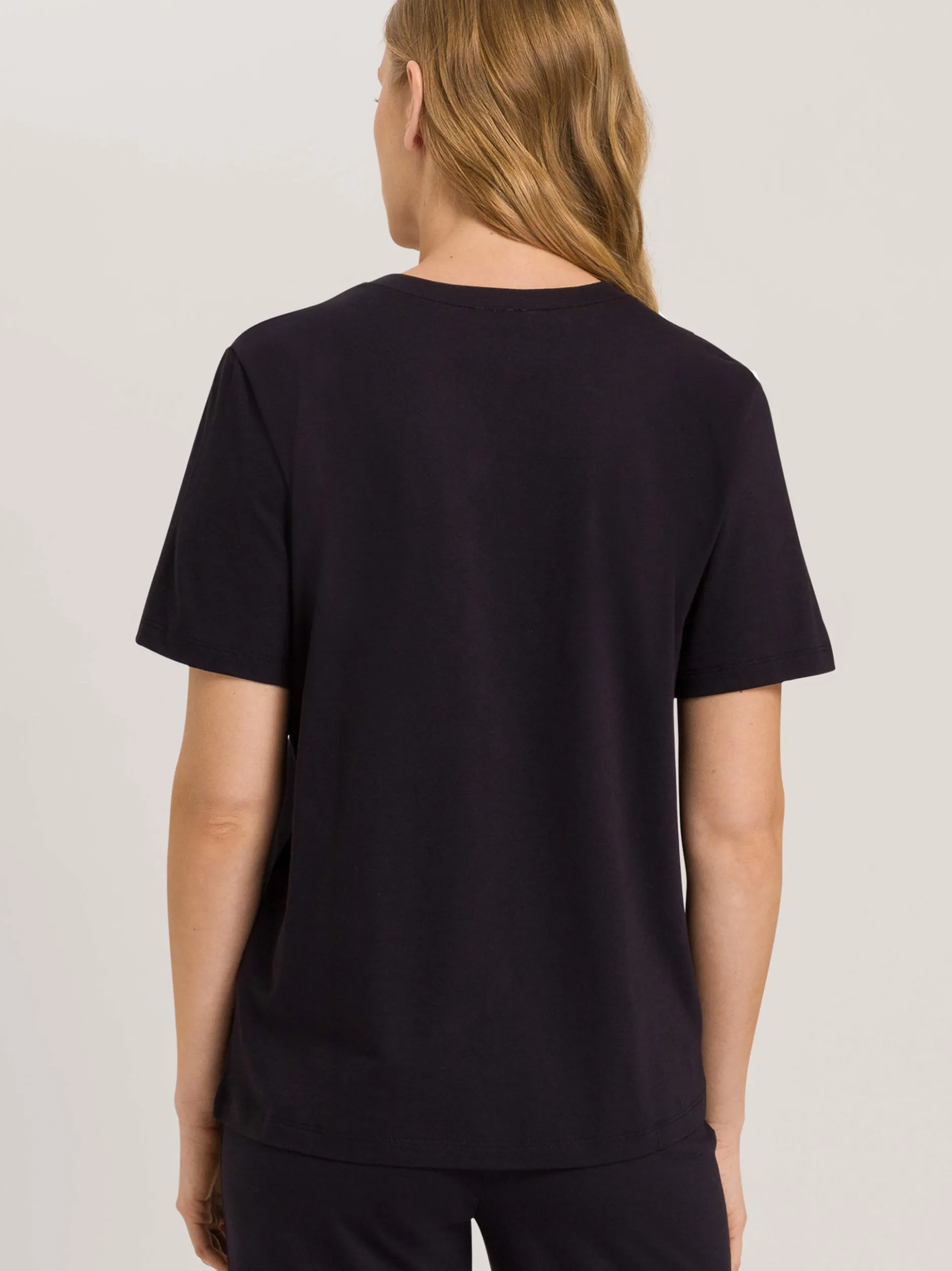 Hanro Damen T-Shirt - Natural Shirt in schwarz