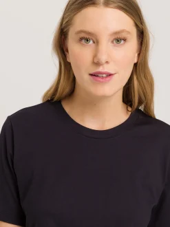 Hanro Damen T-Shirt - Natural Shirt in schwarz
