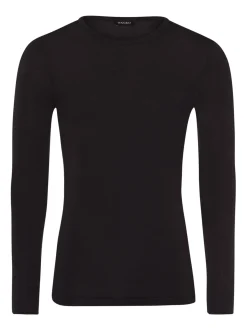 Hanro Herren Longsleeve - Woolen Silk in anthrazit