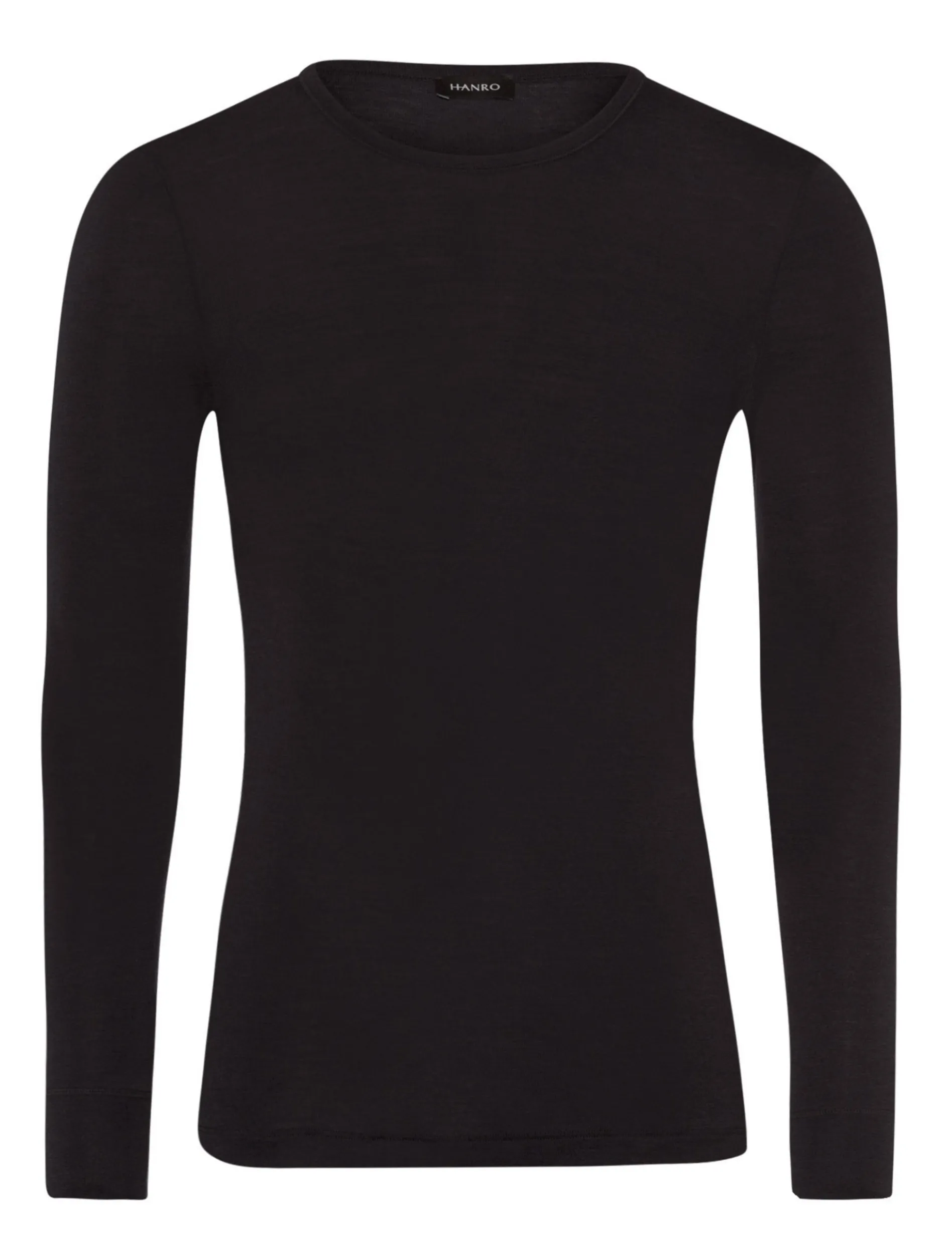 Hanro Herren Longsleeve - Woolen Silk in anthrazit