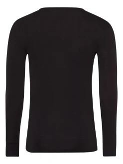 Hanro Herren Longsleeve - Woolen Silk in anthrazit
