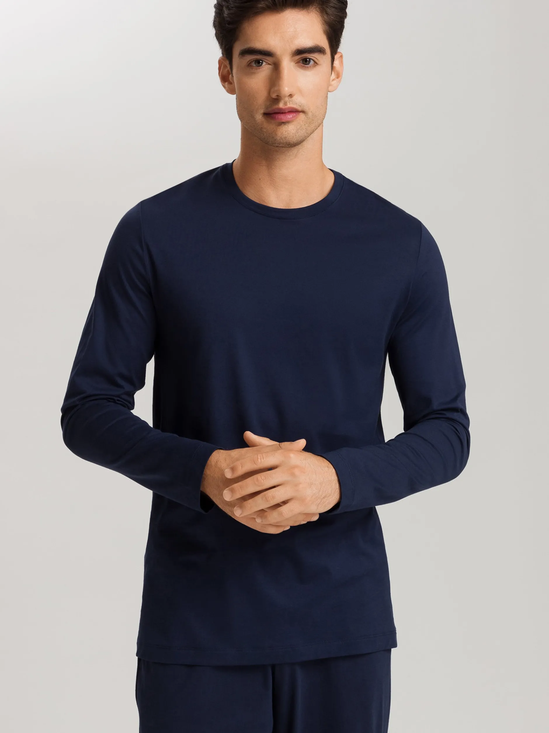 Hanro Herren Pyjamaoberteil - Night & Day in marine