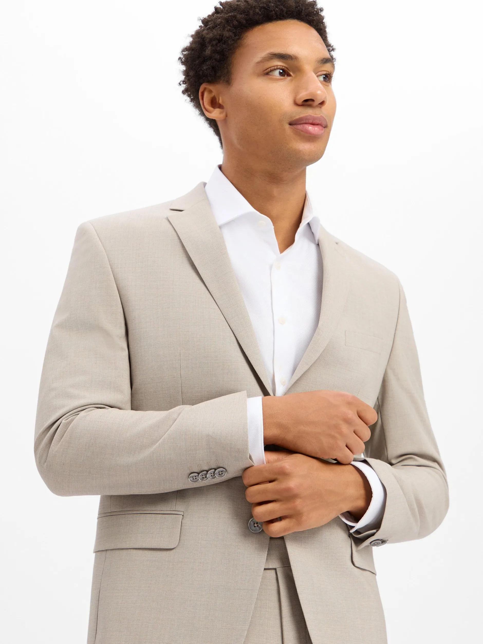 Hechter Paris Herren Baukasten-Sakko in beige