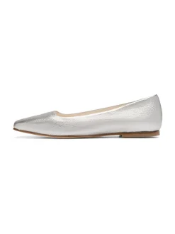 Henry Stevens Damen Ballerinas – Audrey B in silber