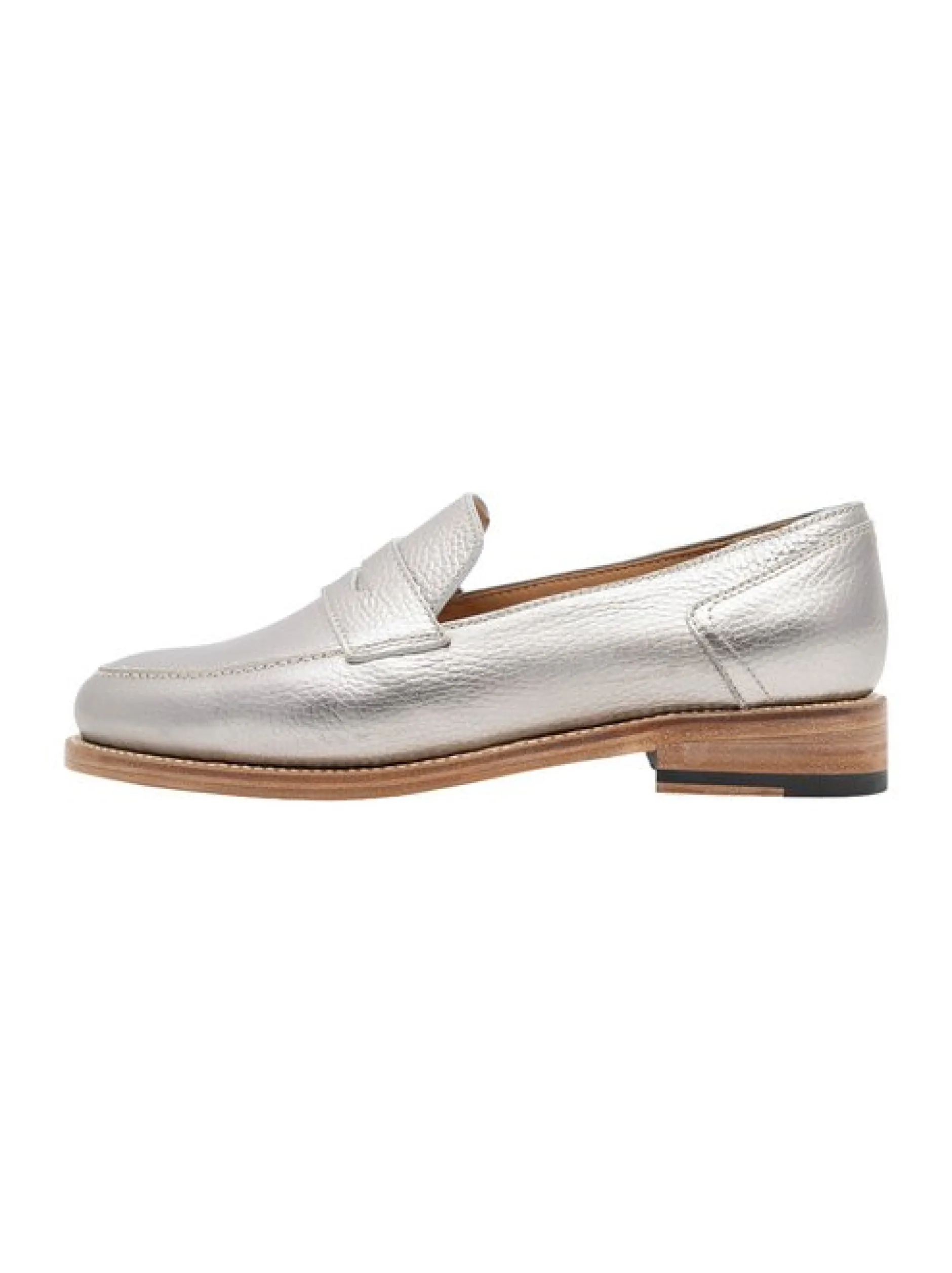 Henry Stevens Damen Loafer – Lee PL in silber