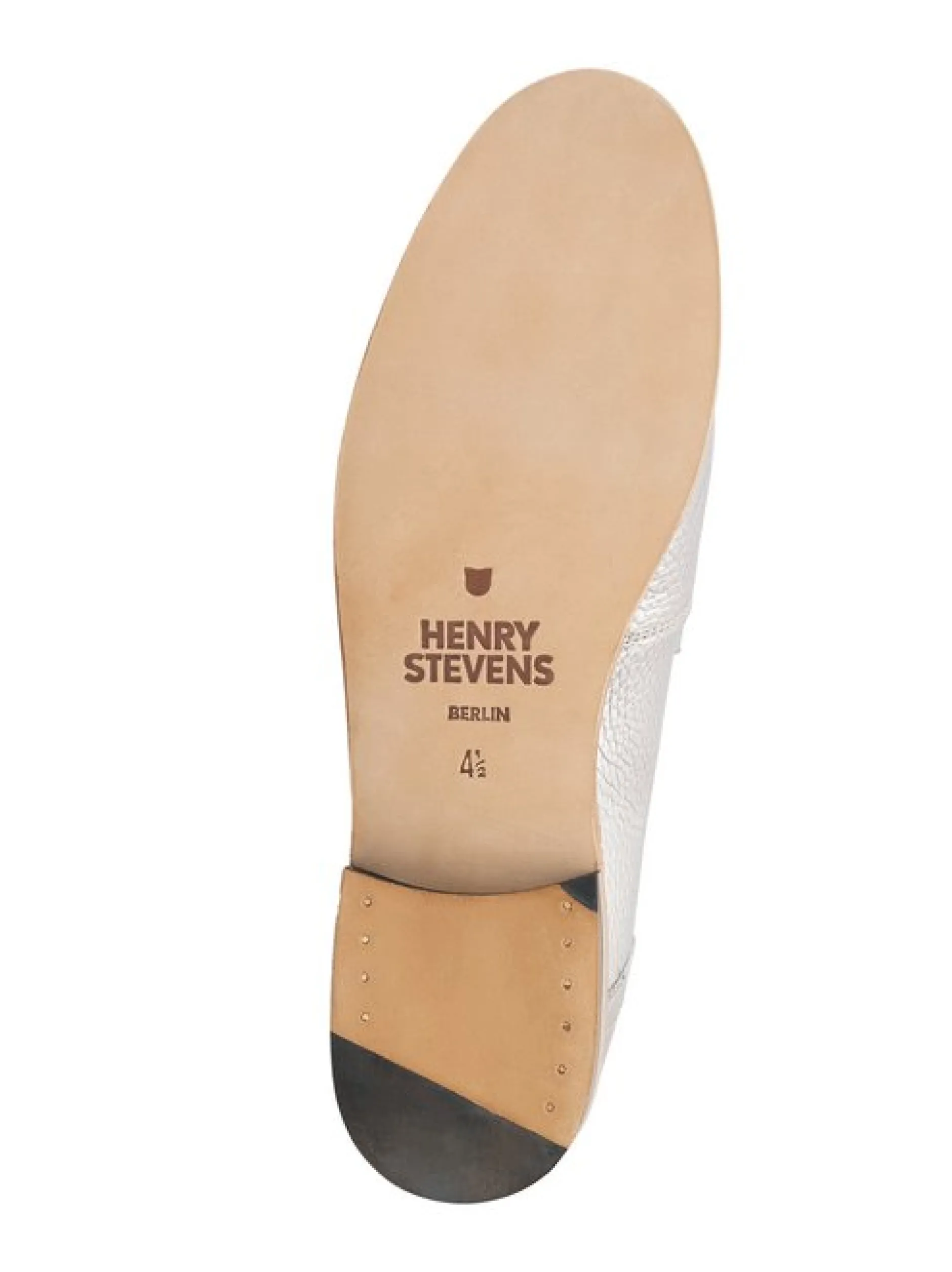 Henry Stevens Damen Loafer – Lee PL in silber