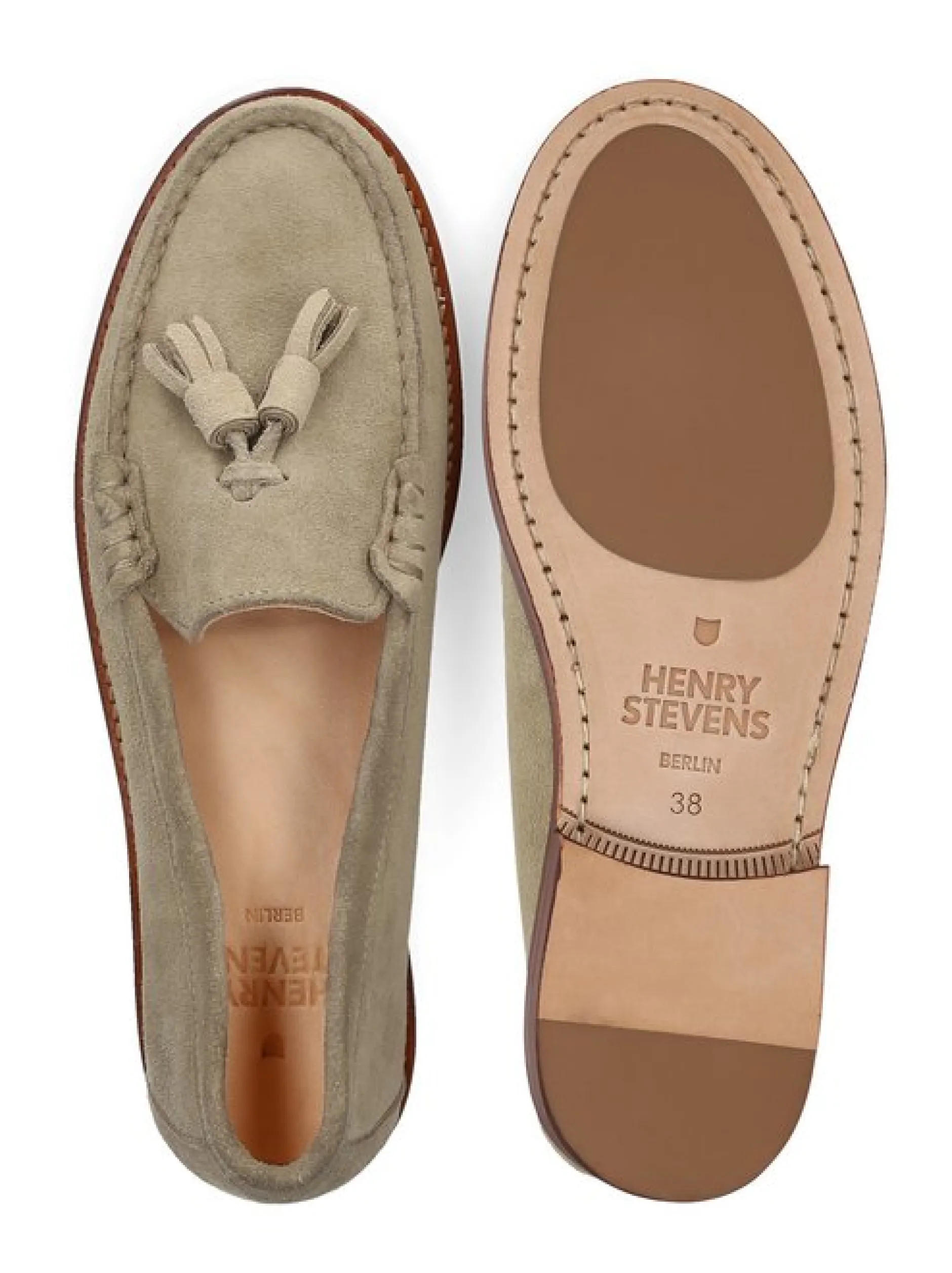 Henry Stevens Damen Loafer – Riley W TL in beige