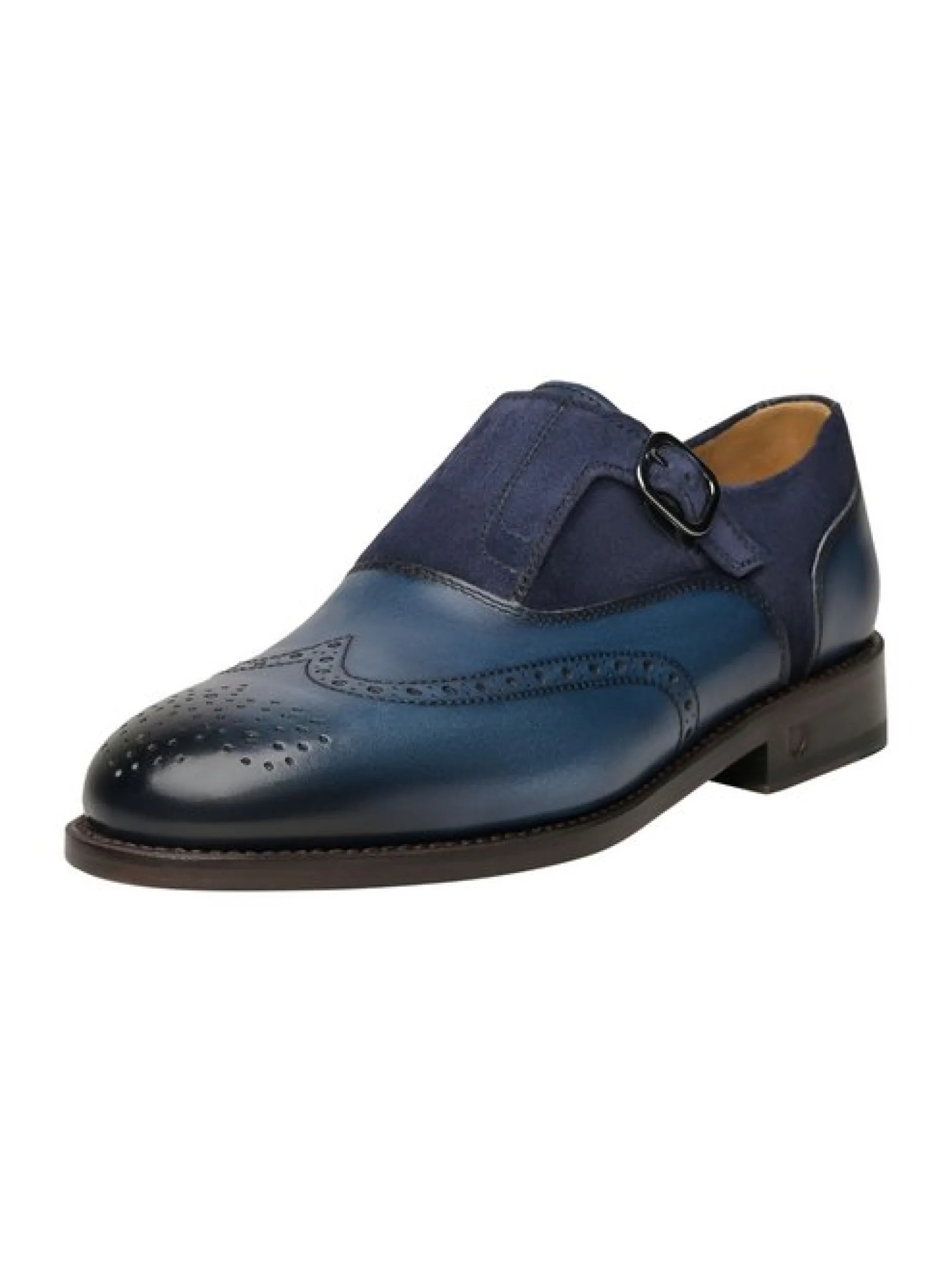 Henry Stevens Damen Schnallenschuhe – Ella FBSM in blau