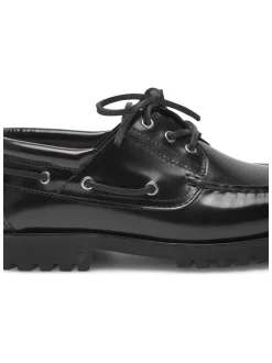 Henry Stevens Herren Bootsschuh – Morgan M DS in schwarz