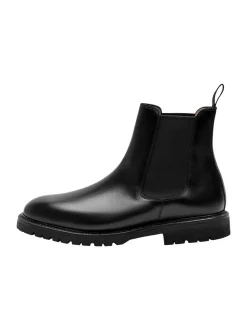 Henry Stevens Herren Chelsea Boots – Jones CB3 in schwarz