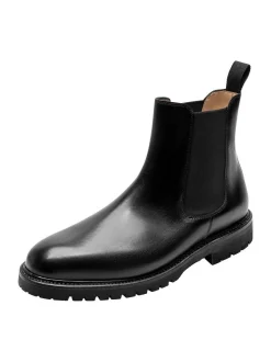 Henry Stevens Herren Chelsea Boots – Jones CB3 in schwarz