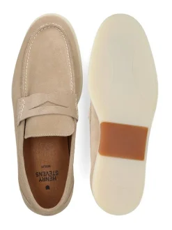 Henry Stevens Herren Loafer – Elia PL1 in beige