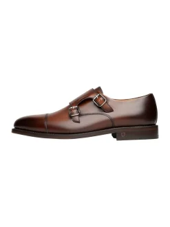 Henry Stevens Herren Schnallenschuhe – Marshall CDM in braun