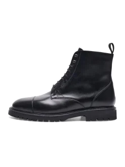 Henry Stevens Herren Schnürboots – Jones CDB3 in schwarz
