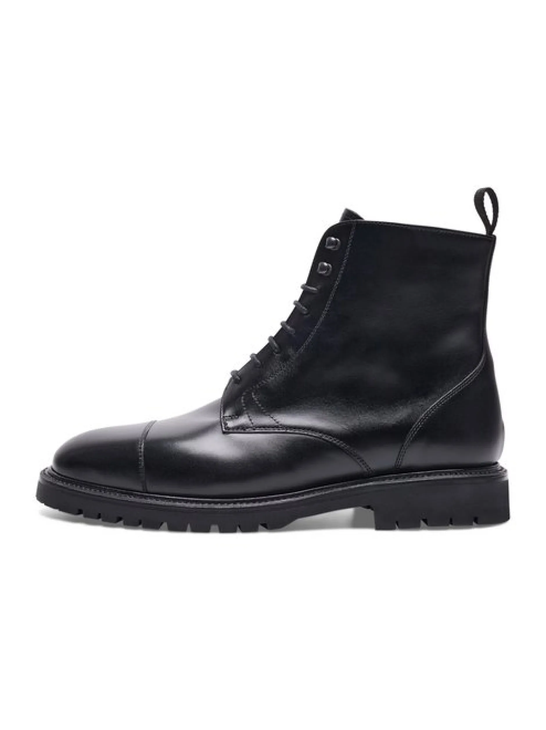 Henry Stevens Herren Schnürboots – Jones CDB3 in schwarz