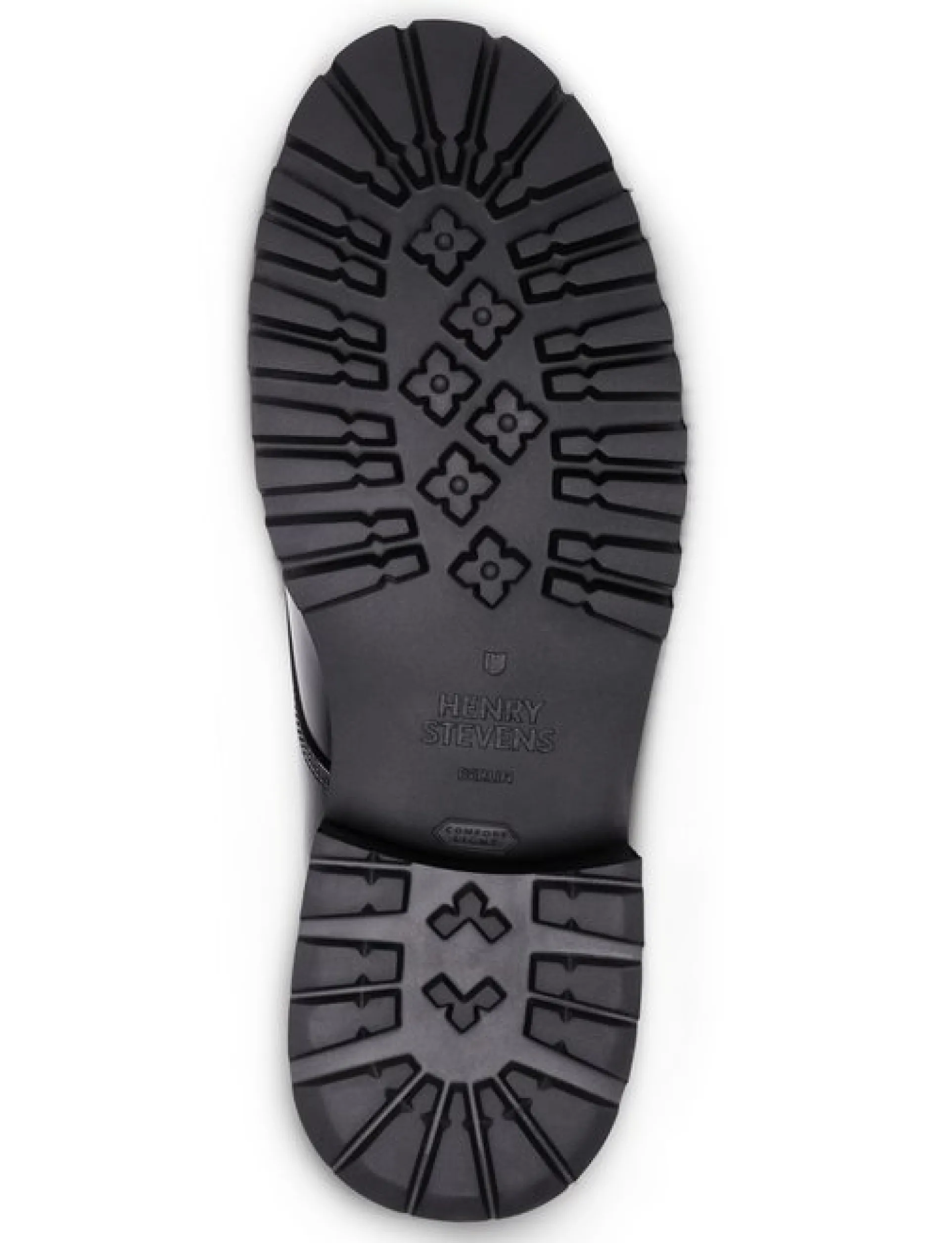 Henry Stevens Herren Schnürboots – Harry NB5 in schwarz