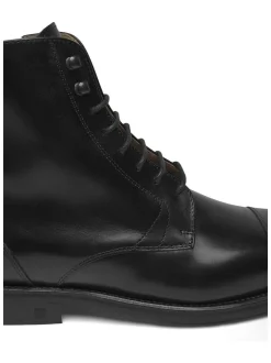 Henry Stevens Herren Schnürboots – Winston CDB2 in schwarz