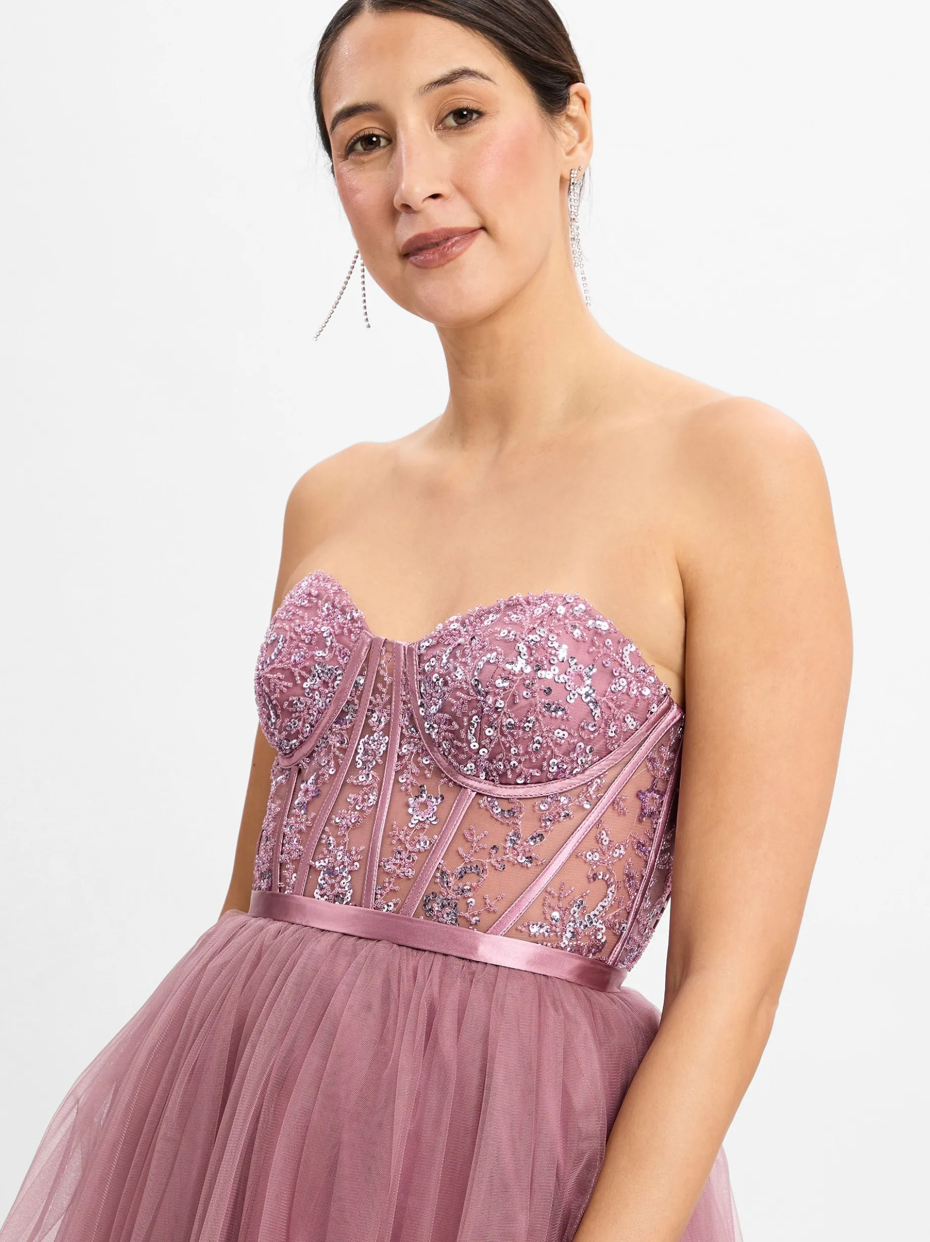 Hey Kyla Damen Abendkleid - Haljina Rochie in altrosa