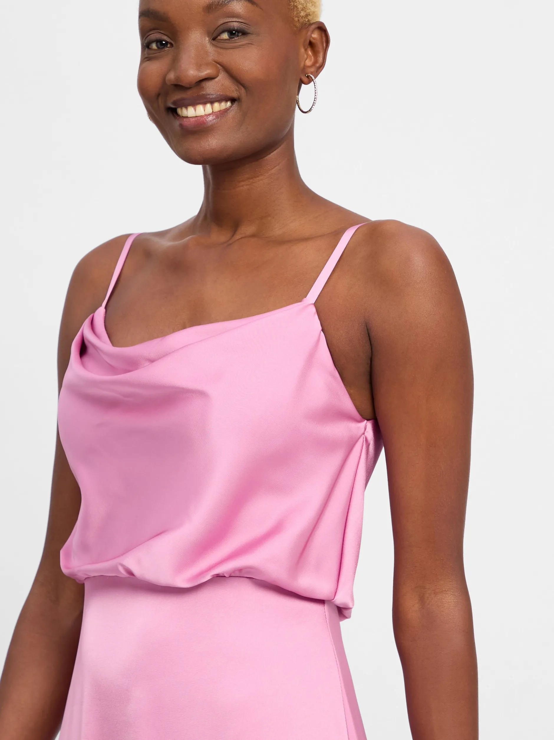 Hey Kyla Damen Abendkleid in altrosa - Länge: lang